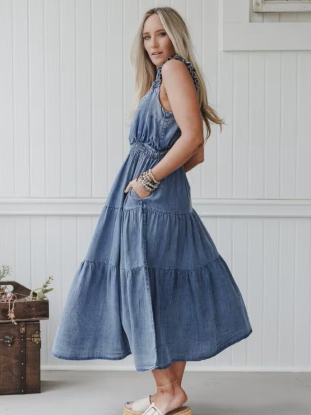 The Nest - Swing By Tiered Maxi Dress